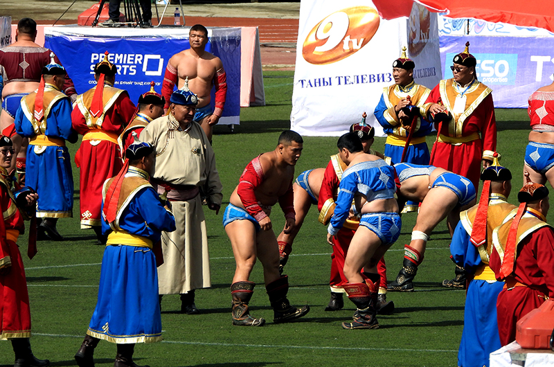 Mongolian traditional wrestling